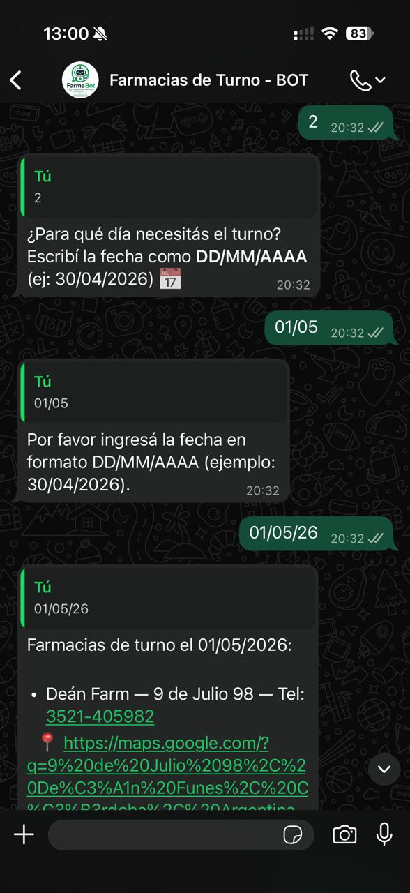 FarmaBOT — Bot WhatsApp 24/7 — vista 3
